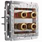 Акустическая розетка Werkel Hammer х4 серебряный W1285006 4690389163111 - фото №1