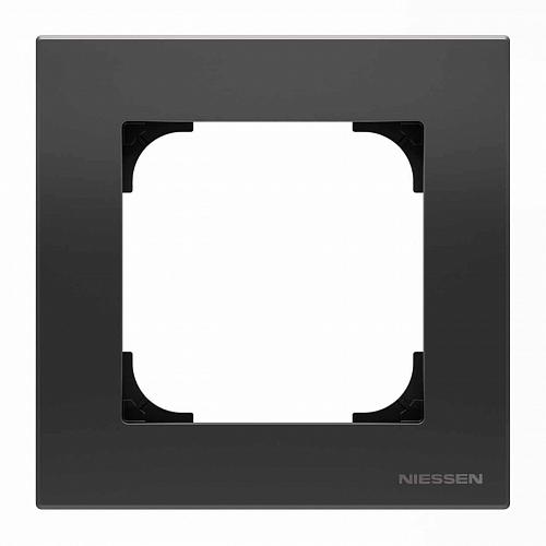 Рамка 1-постовая ABB Sky чёрный бархат 2CLA857100A1501