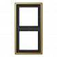 Рамка 2-постовая Jung LS 990 золото LS982GGO - фото №1