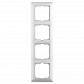 Рамка 4-постовая ABB Basic55 альпийский белый 2CKA001725A1482 - фото №1