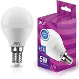 Лампа светодиодная REV G45 Е14 5W 4000K нейтральный белый свет шар 32261 0