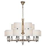 Подвесная люстра iLamp Alexa P2404-10+5 Nickel