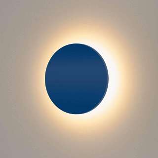 Уличные настенные светильники синего цвета