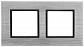 Рамка 2-постовая ЭРА Elegance 14-5202-41 Б0034551 - фото №1