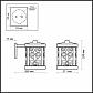 Уличный настенный светильник Odeon Light Kordi 2286/1W - фото №2