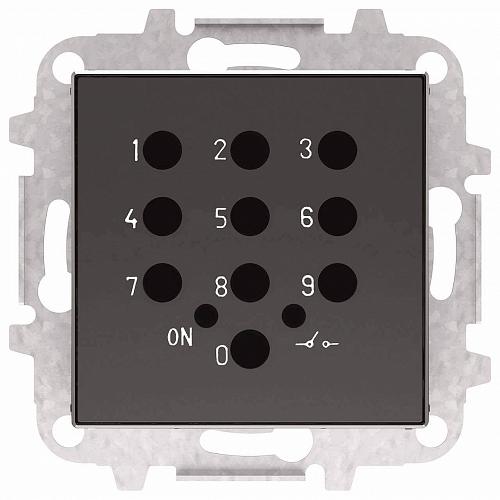 Лицевая панель ABB Sky выключателя с кодовой клавиатурой чёрный бархат 2CLA855350A1501