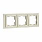 Рамка 3-постовая Mono Electric Larissa крем 103-171700-162 - фото №1