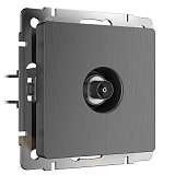 ТВ-розетка оконечная Werkel графит рифленый W1183004 4690389158681