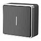 Выключатель одноклавишный с подсветкой Werkel Gallant графит рифленый W5010104 4690389163814 - фото №1