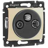 Розетка TV-FM-SAT проходная Legrand Valena слоновая кость 774337