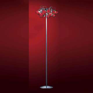 Торшеры с 2 и более плафонами красного цвета