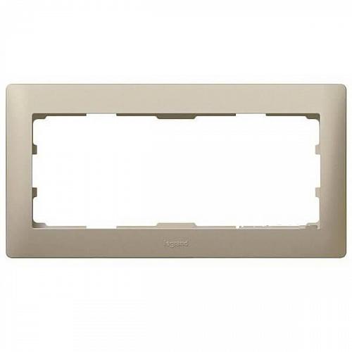 Рамка 2-модульная Legrand Galea Life для программируемых термостатов, системы домофона титан 771930