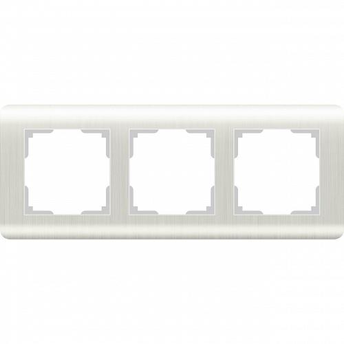 Рамка Werkel Stream на 3 поста перламутровый WL12-Frame-03 4690389123023