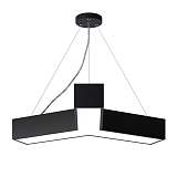 Подвесной светодиодный cветильник Geometria ЭРА Igrek SPO-141-B-40K-028 28Вт 4000К черный Б0050567