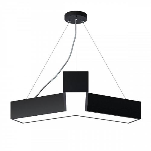 Подвесной светодиодный cветильник Geometria ЭРА Igrek SPO-141-B-40K-028 28Вт 4000К черный Б0050567