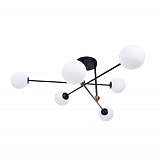 Потолочная люстра Lumina Deco Bersago LDP 8030-6 BK+WT