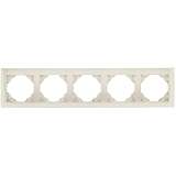 Рамка 5-постовая Efapel Logus 90 Aquarella жемчуг 90950 TPE