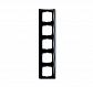 Рамка 5-постовая ABB Basic55 chateau-черный 2CKA001725A1510 - фото №1