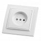 Розетка Feron Stekker Эрна б/з 10A 250V белый PST10900901 39049 - фото №1