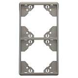 Рамка 2-постовая Efapel Apolo 5000 Metalizada серебро 50922 TPR