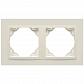 Рамка 2-постовая Efapel Logus 90 Animato жемчуг/жемчуг 90920 TPP - фото №1