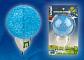 Настенный светодиодный светильник (10328) Uniel DTL-309-Шар/Blue/1LED/0,1W - фото №2