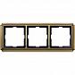 Рамка 3-постовая Schneider Electric Merten Antique/Artec MTN483343 - фото №1