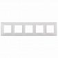 Рамка 5-постовая ЭРА Elegance 14-5005-01 Б0034405 - фото №1