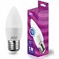 Лампа светодиодная REV C37 Е27 5W 4000K нейтральный белый свет свеча 32274 0 - фото №1