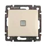 Переключатель одноклавишный на 2 направления Legrand Valena 16A 250V с подсветкой слоновая кость 774103