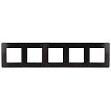 Рамка 5-постовая ЭРА 12 сатин черный 12-5105-06 Б0052544