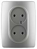 Розетка ЭРА 12 2x2P 16A 250V 12-2107-03 Б0031240