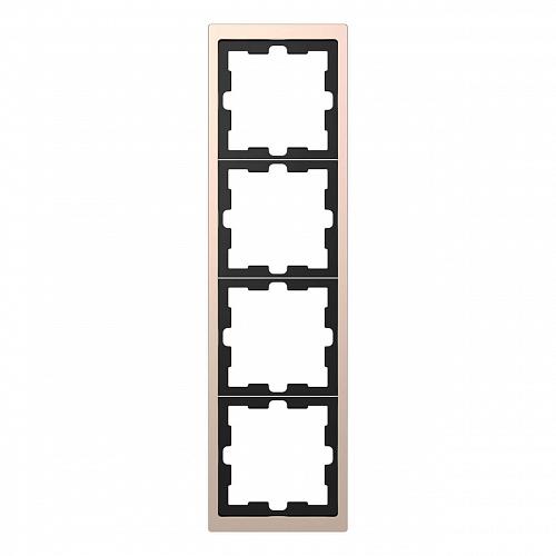 Рамка 4-постовая Schneider Electric Merten D-Life MTN4040-6551