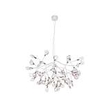 Подвесная светодиодная люстра Crystal Lux Evita SP63 White/Transparent