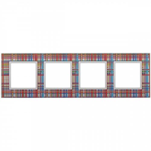 Рамка 4-постовая ЭРА Elegance 14-5104-00 Б0034523