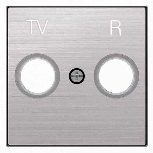 Лицевая панель ABB Sky розетки TV-R нержавеющая сталь 2CLA855000A1401