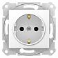 Розетка Schneider Electric Sedna с з/к со шторками 16A 250V SDN3001721 - фото №1