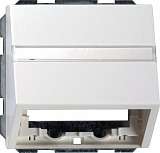 Лицевая панель Gira System 55 розетки информационной чисто-белый шелковисто-матовый 087027