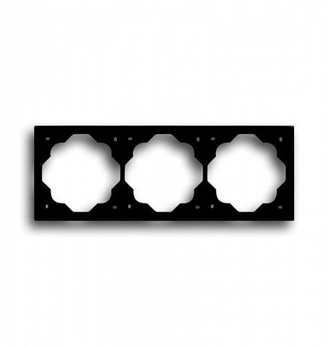 Рамка 3-постовая ABB Impuls чёрный бархат 2CKA001754A4426