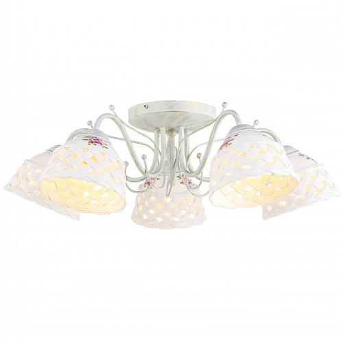 Потолочная люстра Arte Lamp Wicker A6616PL-5WG