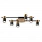 Потолочная люстра Lumien Hall Trey LH4138/6CB-BR-BK - фото №1