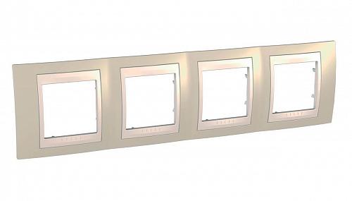 Рамка 4-постовая Schneider Electric Unica Хамелеон MGU6.008.567