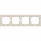 Рамка Werkel Flock на 4 поста слоновая кость WL05-Frame-04-ivory 4690389046933 - фото №1