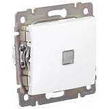Переключатель одноклавишный Legrand Valena 10A 250V с подсветкой белый 774410