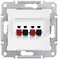 Аудиорозетка х2 Schneider Electric Sedna SDN5400121 - фото №1