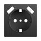 Накладка Werkel для розетки USB Графит рифленый WL04-USB-CP 4690389145964 - фото №1