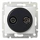 Розетка TV-R оконечная Legrand Valena белая 774433 - фото №1
