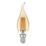 Лампа светодиодная филаментная Thomson E14 11W 2400K свеча на ветру прозрачная TH-B2120