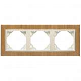 Рамка 3-постовая Efapel Logus 90 Arbore вишня/жемчуг 90930 TJP