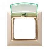 Рамка 1-постовая Legrand Valena с крышкой слоновая кость 774350